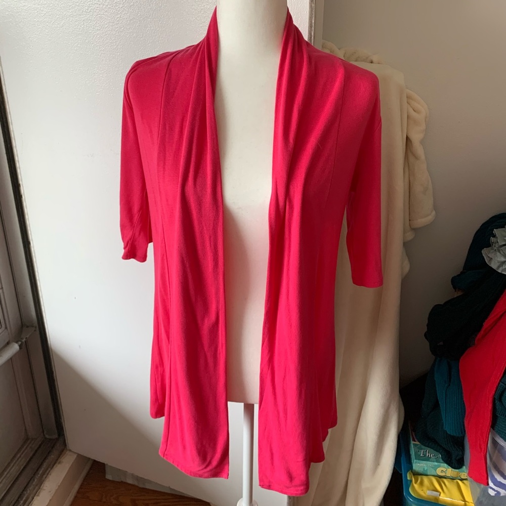 🌈 Long pink cardigan (2 for $10 promo)